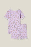 Talia Short Sleeve Pyjama Set, LILAC DROP/AVA DITSY FLORAL - alternate image 3