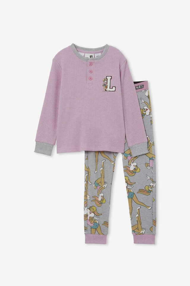 Pijamas - Zara Long Sleeve Pyjama Set Licensed, LC WB PURPLE LILACS MARLE/LOLA BUNNY LETTER