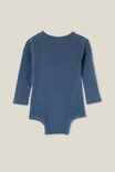 Macacão - The Long Sleeve Rib Bubbysuit, PETTY BLUE WASH - vista alternativa 3