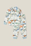 William Long Sleeve Pyjama Set, VANILLA/GRADIENT DINOS - alternate image 1