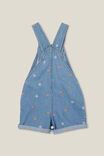 Edith Denim Shortall, FADED VINTAGE WASH/FLORAL EMBROIDERY - alternate image 3