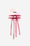 Kids Multi Pack Bow Hair Clips, BERRY JAM/PRINTED SPOT - example image 2