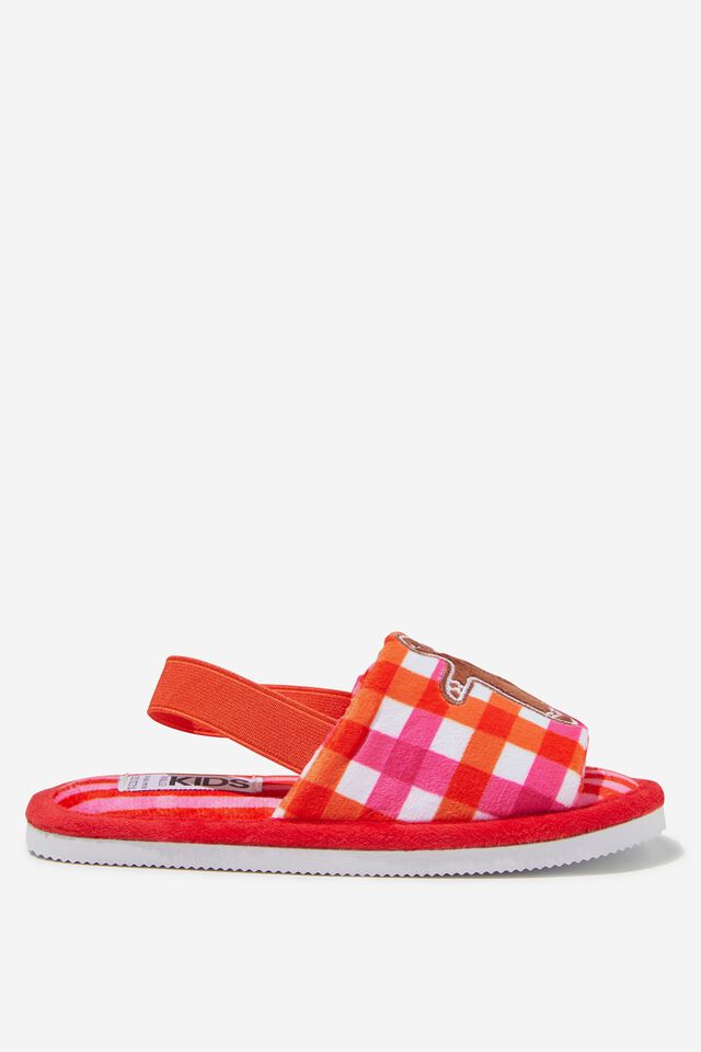 Kids Novelty Slippers, GINGERBREAD CHECK