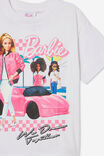 Barbie Drop Shoulder Short Sleeve Tee, LCN MAT BARBIE WE DREAM TOGETHER/WHITE - alternate image 2