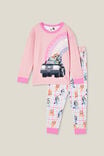 Serena Long Sleeve Pyjama Set Licensed, LCN BLU ZEPHYR/BLUEY PIZZA GIRLS - alternate image 1