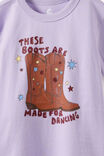 Essential Short Sleeve Graphic Tee, VINTAGE LILAC/COWGIRL BOOTS - example image 3