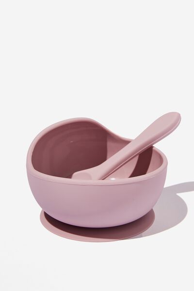 Silicone Bowl And Spoon, ZEPHYR