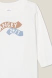 Camiseta - Jamie Long Sleeve Tee, VANILLA/HANGRY 24/7 - vista alternativa 2