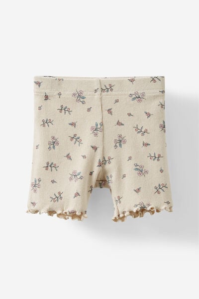 Rain Rib Bike Shorties, RAINY DAY/FOLK FLORAL DITSY