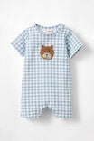 DUSTY BLUE/GINGHAM BEAR