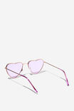 Kids Hayley Heart Metal Sunglasses, LILAC DROP - alternate image 3