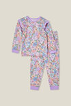 Ava Long Sleeve Pyjama Set, VANILLA/DITSY CLAIRE FLORAL - alternate image 1