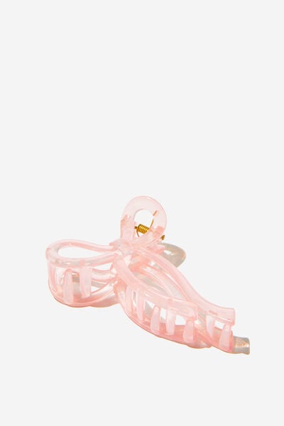 Acessório de cabelo - Claudia Claw Clip, BLUSH PINK/BOW