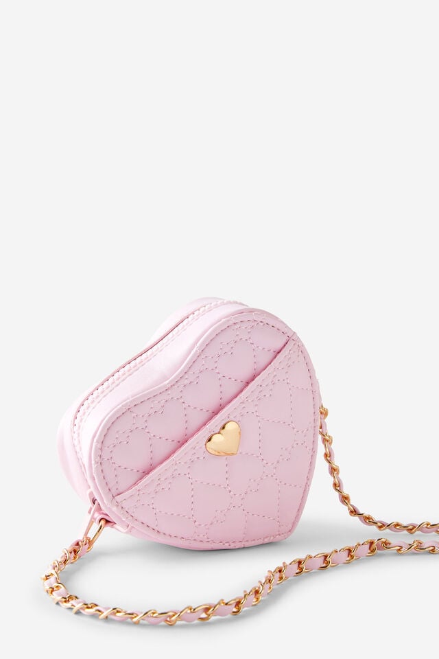 Kids Shape Cross Body Bag, BLUSH PINK/HEART