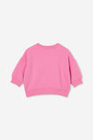 Barbie Alma Drop Shoulder Sweater, LCN MAT PINK GERBERA/BARBIE GLITTER B - alternate image 3