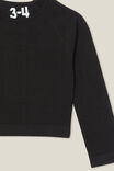 Norah Long Sleeve Top, BLACK - alternate image 2