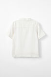 Cabana Short Sleeve Shirt, VANILLA/SANTA EMBROIDERY - alternate image 3