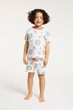 Jordan Short Sleeve Pyjama Set License, LCN BLU SNOW MARLE/BLUEY WREATH - alternate image 2