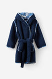 Hooded Gown, DEEP DIVE/IN THE NAVY CHECK - example image 1