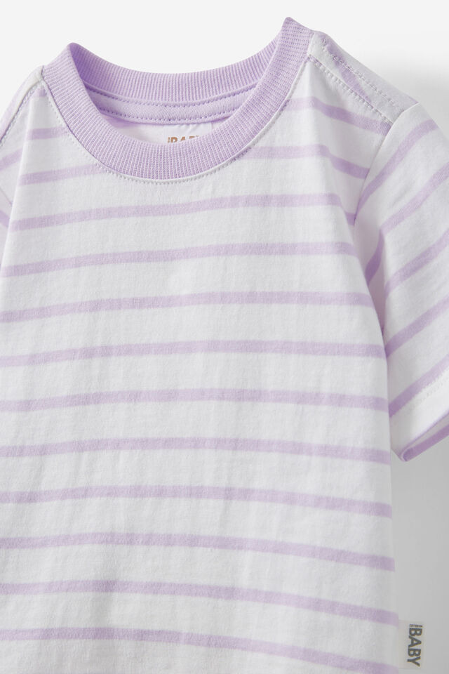 Jamie Short Sleeve Tee, VINTAGE LILAC/VANILLA RILEY STRIPE