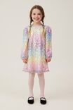 Stella Long Sleeve Dress, RAINBOW GRADIENT - alternate image 4