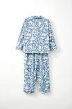 Lucas Long Sleeve Pyjama Set, DUSTY BLUE/ DINO FIELDS - alternate image 3