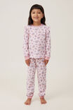Fiona Long Sleeve Pyjama Set, BLUSH/AVA DITSY FLORAL - alternate image 2