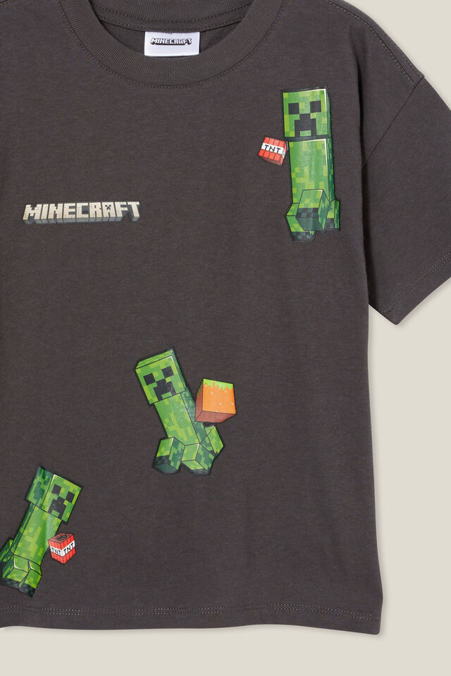 Minecraft License Drop Shoulder Short Sleeve Tee, LCN MIN PHANTOM/MINECRAFT CREEPER