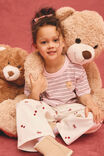 Essential Short Sleeve Graphic Tee, BALLET PINK/BERRY JAM/VANILLA STRIPE/BEAR - example image 2