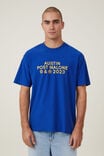 Premium Loose Fit Music T-Shirt, LCN BRA ROYAL BLUE / POST MALONE - 23 TOUR - alternate image 1