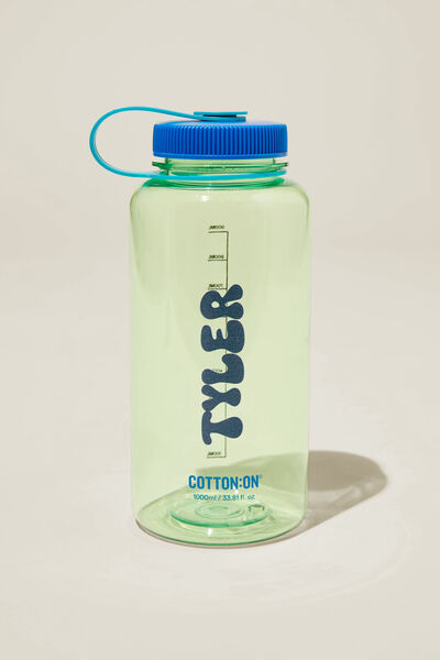 Personalized Hiking Drink Bottle, GREEN/NAVY/TEAL