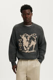 Super Soft Boxy Sweater, DARK GREY BULL - example image 1