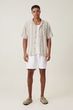 Palma Short Sleeve Shirt, NATURAL MULTI STRIPE - alternate image 2