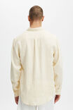 Linen Long Sleeve Shirt, CREAM - alternate image 3