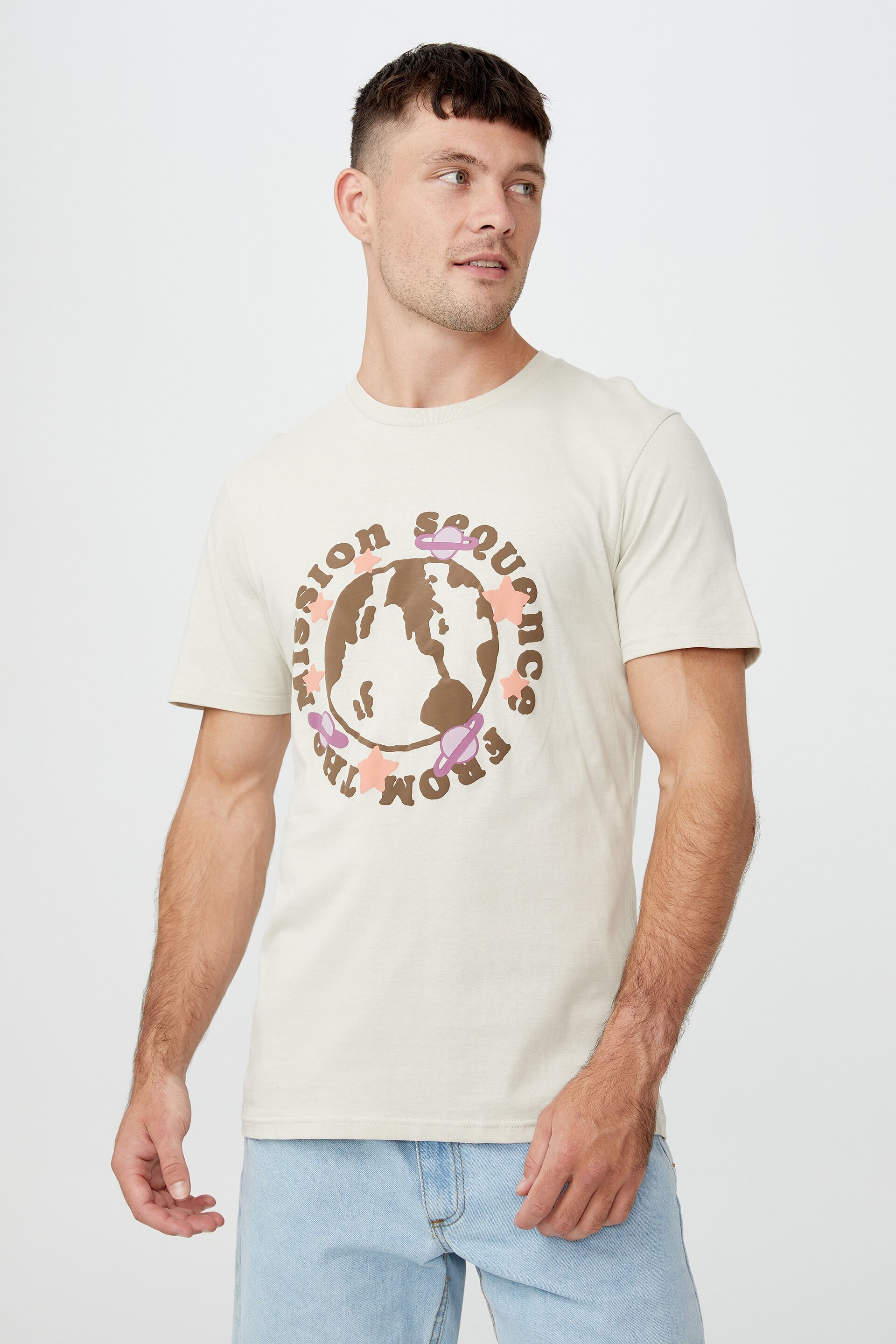 Men Tops & T-Shirts | Tbar Art T-Shirt - DL54425