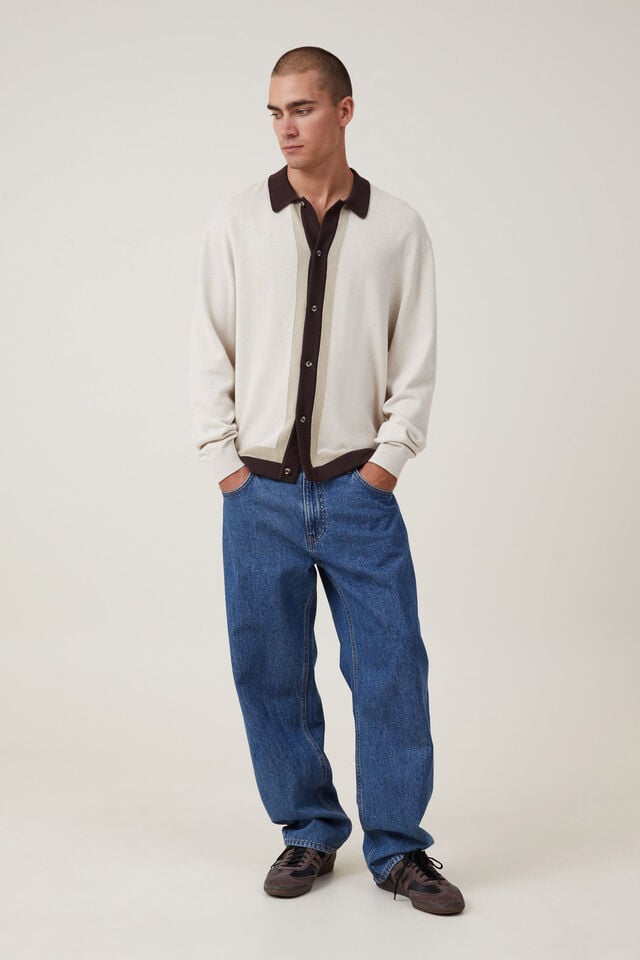 Blusa - Jasper Long Sleeve Shirt, NATURAL
