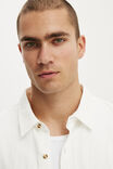 Boxy Fit Short Sleeve Shirt, WHITE - example image 4