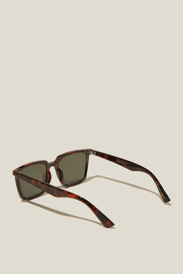 Newtown Sunglasses, DARK TORT/DARK GREEN
