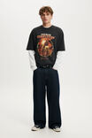 Chris Stapleton Music Crop Fit T-Shirt, LCN MT WASHED BLACK / CHRIS STAPLETON - HORSE - example image 2