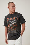 Premium Loose Fit Art T-Shirt, WASHED BLACK/SAGUARO - alternate image 1