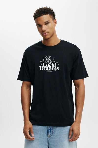Loose Fit Art T-Shirt, BLACK / LUCID DREAMING