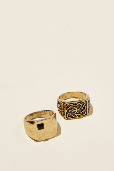 Rings Multi Pack, TWO PACK/GOLD