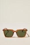 Newtown Polarized Sunglasses, TOFFEE / DARK GREEN - alternate image 1