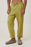 Linen Pant, MOSS GREEN - alternate image 3