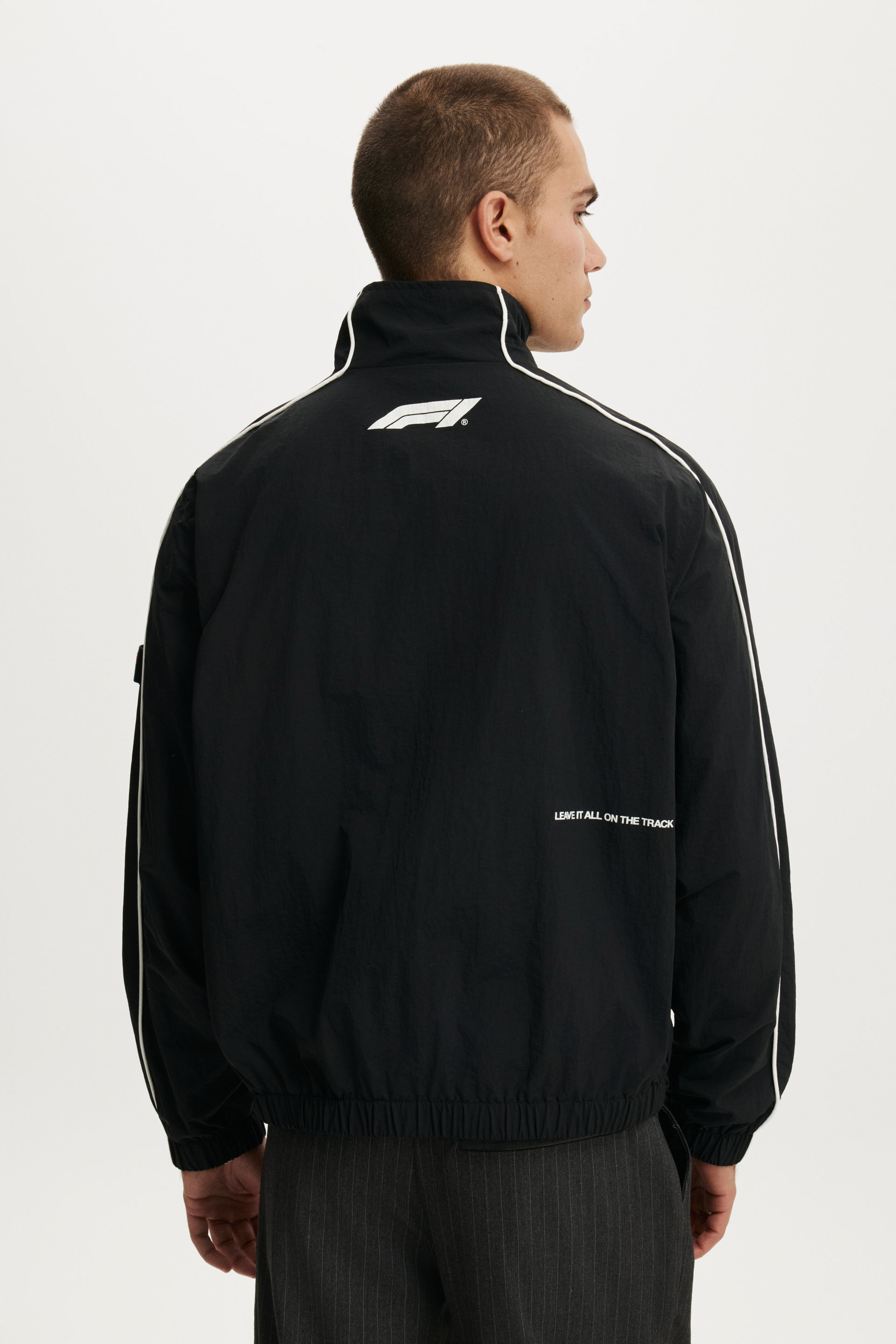 Men's Black F1 Panelled Spray Jacket | Cotton On United States