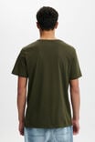 Organic V-Neck T-Shirt, DUFFLE GREEN - alternate image 3