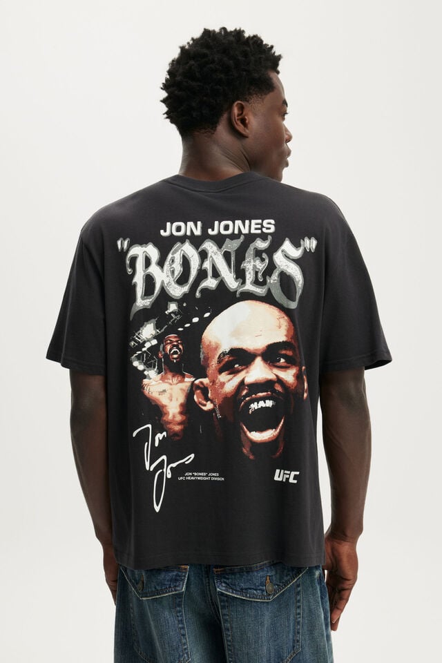 Everyday Fit Ufc T-Shirt, LCN UFC WASHED BLACK / JON JONES