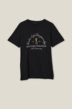 Camiseta - Tbar Classic T-Shirt, BLACK/GOLFERS PARADISE - vista alternativa 5