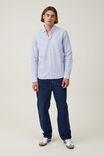 Mayfair Long Sleeve Shirt, BLUE STRIPE - alternate image 2