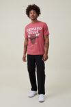 Nba Loose Fit T-Shirt, LCN NBA SOFT RED/CHICAGO BULLS - HAND DRAWN - alternate image 3